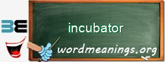 WordMeaning blackboard for incubator